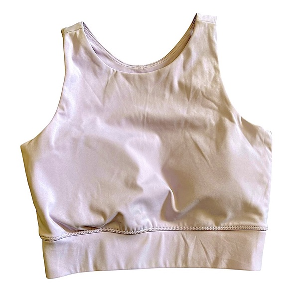 The Barbell Cartel Infinity Sports Bra Lavender M Removable Pads Logo Work Out - Picture 5 of 6